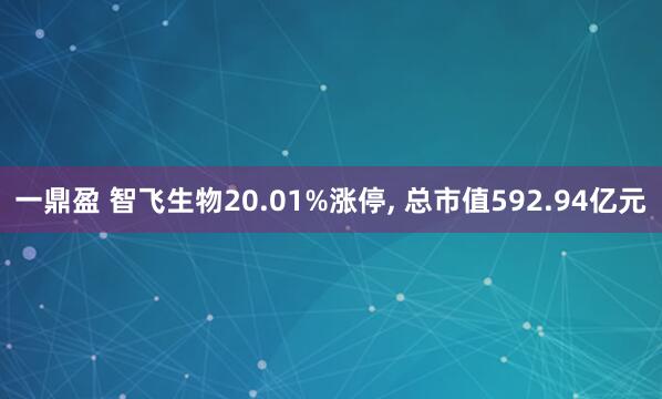 一鼎盈 智飞生物20.01%涨停, 总市值592.94亿元